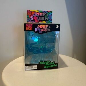 Nee Doh Blue Jellyfish Jelly Squish Stress Toy Brand New In Box Fidget Squeeze
